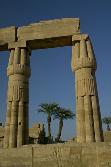 Temple Of Karnak Egypt Drucke: Visual Art Work on the facing of the architecture Temple of Karnak, Egypt