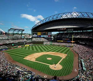 Baseball-Stadien Drucke: WA Seattle Safecofeld Spiel der Mariners Baseball