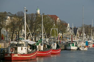 Germany Harbor Drucke: warnemunde waterfront