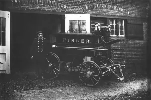 Dienstleistungen Drucke: Georg Beaufort mit Handfeuerwehr, Pinner