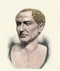 Woodcut Illustration Antique Drucke: Julius Caesar
