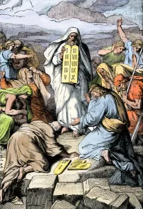 Die Zehn Gebote Drucke: Die Zehn Gebote von Mozes