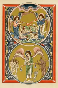 Last Judgment Art Drucke: Souls called to the Last Judgment
