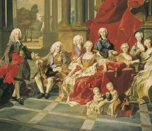 Spanish Royal Family Drucke: AISA/Everett Collection VAN LOO