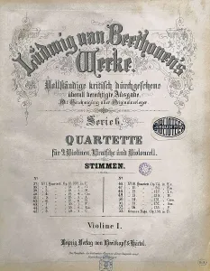 Musician Portrait Photography Drucke: Beethoven, Ludwig, van. String Quartets