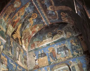 Fresco Painting Drucke: The Church of Transfiguration of Our Saviour