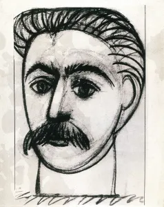 Drucke von Picasso, Pablo (1881-1973). Porträt von Stalin. 1953. Kohlezeichnung. Zeichnung. AISA/Everett Collection - Bild hat Kunstkopiertrecht Pablo Picasso Drucke: Picasso, Pablo (1881-1973). Porträt von Stalin