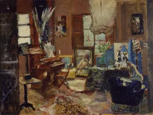 Post Impressionism Artwork Drucke: Studio Interior (Interno di studio)