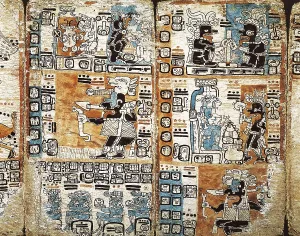 Precolumbian Art Drucke: Trocortesian or Madrid Codex. s