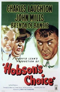 Film Drucke: HOBSON'S CHOICE, britische Plakat-Kunst