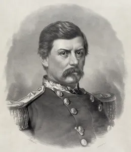 Civil War Era Artwork Drucke: General George B. McClellan. Major General commanding U