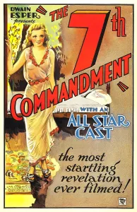Vintage Portrait Art Drucke: THE SEVENTH COMMANDMENT, (aka THE 7TH COMMANDMENT), Victoria Vinton, 1932