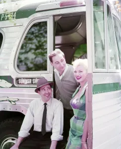 Classic TV Comedians Drucke: Carl Reiner, Sid Caesar (center), Barbara Nichols (right), 1955
