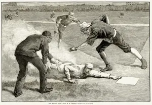 Baseball Drucke: BASEBALLSPiele, 1885