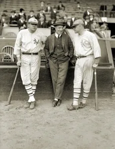 Vintage Baseball Players Drucke: RUTH, DUNN AND BENTLEY