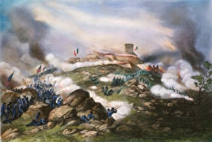 Contemporary American Artwork Drucke: BATTLE OF CHAPULTEPEC, 1847. U