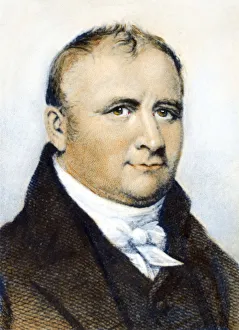 American Engineer Drucke: BENJAMIN WRIGHT (1770-1842). American engineer. Line and stipple engraving, 19th century