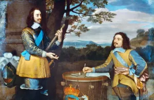 Malerei Drucke: König Karl I von England (1600-1649) König von England, Schottland und Irland