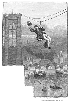 Brooklyn Bridge Construction Drucke: BROOKLYN BRIDGE MECHANIC. Master mechanic E