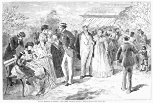 Upper Class Leisure Activities Drucke: CENTRAL PARK, 1872