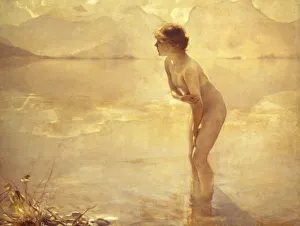 Drucke von Chabas : Septembermorgen Öl auf Leinwand von Paul Chabas, 20. Jahrhundert Impressionistische Gemälde Drucke: Chabas: Septembermorgen Öl auf Leinwand von Paul Chabas, 20. Jahrhundert