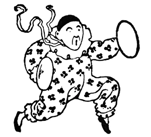 Clown Costume Design Drucke: Circus Clown