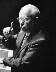 Russische Staatsoberhäupter Drucke: (1894-1971). Sowjetpolitiker. Fotografiert 1960 ca