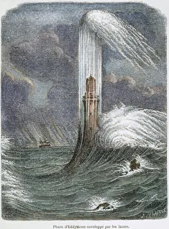 Eddystone Lighthouse Drucke: EDDYSTONE LIGHTHOUSE, 1759. The lighthouse at Eddystone