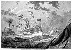 Late 19th Century Travel Drucke: EXCURSION STEAMERS, 1878