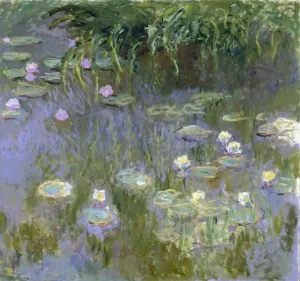 Monet: Wasserlilies, 1915 Öl auf Leinwand von Claude Monet