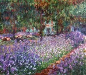 Drucke von MONET: GIVERNY, 1900.Der Garten der Künstler in Giverny mit Öl auf Leinwand von Claude Monet aus dem Jahr 1900 Claude Monet Drucke: MONET: GIVERNY, 1900. Der Künstlergarten in Giverny