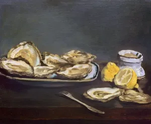 Drucke von Manet - Muscheln , 1862.Edouard Manet : Muscheln . Leinwand , 1862 Impressionistische Gemälde Drucke: Eduard Manet: Muscheln. Leinwand, 1862