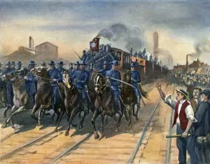 Pullman Strike Drucke: PULLMAN STRIKE, 1894. The end of the Pullman Company strike