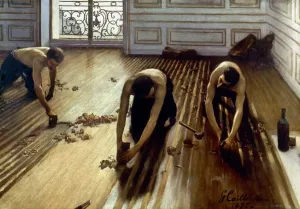 CAILLEBOTTE: PLANIERER, 1875. Der Bodenplanierer. Öl auf Leinwand von Gustave Caillebotte