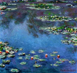 Drucke von WASSERMELONIEN : WASSERLEISCHEN , 1906.Klause Monet : Wasserleichen . Öl auf Leinwand , 1906 Claude Monet Drucke: CLAUDE MONET: WASSERLILIEN, 1906