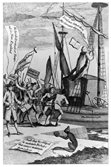 American Colonial History Drucke: INTOLERABLE ACTS, 1774