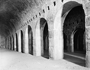 Old City Jerusalem Images Drucke: JERUSALEM: VAULT. Solomons Stables, an underground vaulted space on the Temple