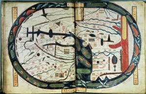 Karte der Welt aus dem Jahr 1006 von Beutus von Liébana