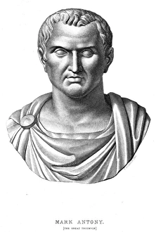 Ancient Roman Soldier Drucke: MARCUS ANTONIUS (83?-30 B. C. )