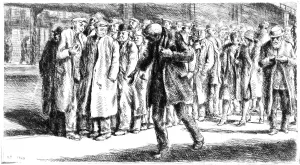 Drucke von Depression: Breitspur, 1929. Radierung von Reginald Marsh Reginald Marsh Drucke: Depression: Breitspur, 1929. Radierung von Reginald Marsh