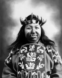 Vintage Native American Images Drucke: TLINGIT NATIVE AMERICAN, c1906