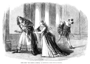 Darstellende Künste Drucke: Shakespeare-Pavillon, 1864. Aufführung von Die Komödie der Fehler zur Feier des Dreihundertjährigen Jubiläums