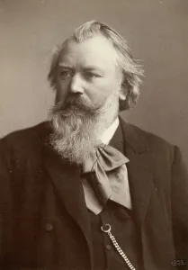 Johannes Brahms (1833-1897). Deutscher Komponist und Pianist. Ursprüngliche Kabinettfotografie