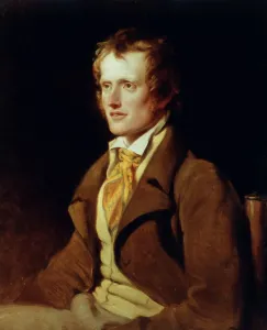 Bildende Kunst Drucke: JOHNN CLARE (1793-1864). Englischer Dichter. Öl auf Leinwand von William Hilton, 1820