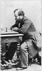 Porträt Drucke: Wilhelm Steinitz 1836-1900 Deutscher Schachmeister. Fotografie um 1895
