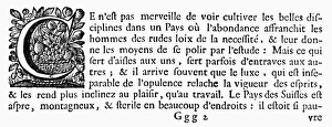 Movable Type Printing Drucke: PRINTING INITIAL, c1500. Initial C. Wood engraving, French, c1500