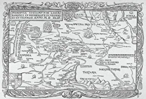 Russland Drucke: RUSLAND: KARTA, 1549