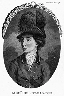 Sir Banastre Tarleton (1754-1833). Englischer Soldat. Kupferstich, englisch, 1782