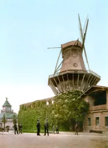 BERLIN: WINDMILL. View of a windmill in Potsdam, Berlin, Germany