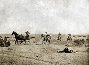 Old West Photographs Drucke: TEXAS: COWBOYS, c1908